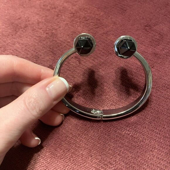 Brighton Black Gem Stone Silver Bracelet - Picture 3 of 8